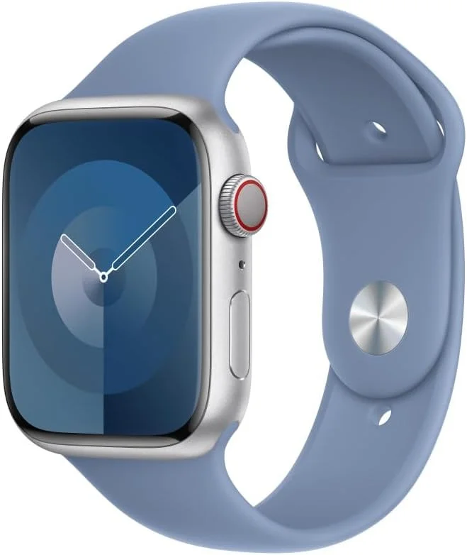 Originele Apple Watch Sportband - 1-9/SE/Ultra 49MM/45MM/44MM/42MM - S/M Blauw afbeelding 1