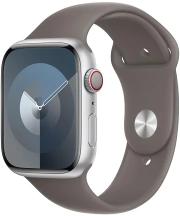 Origineel Apple Watch 1-9/SE/Ultra 49/45/44/42MM Sportbandje S/M Bruin Bandjes