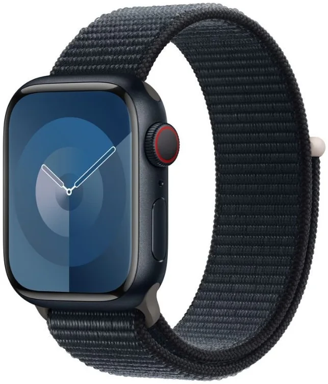 Origineel Apple Watch 1-9/SE 41/40/38MM Geweven Sportbandje Zwart afbeelding 1