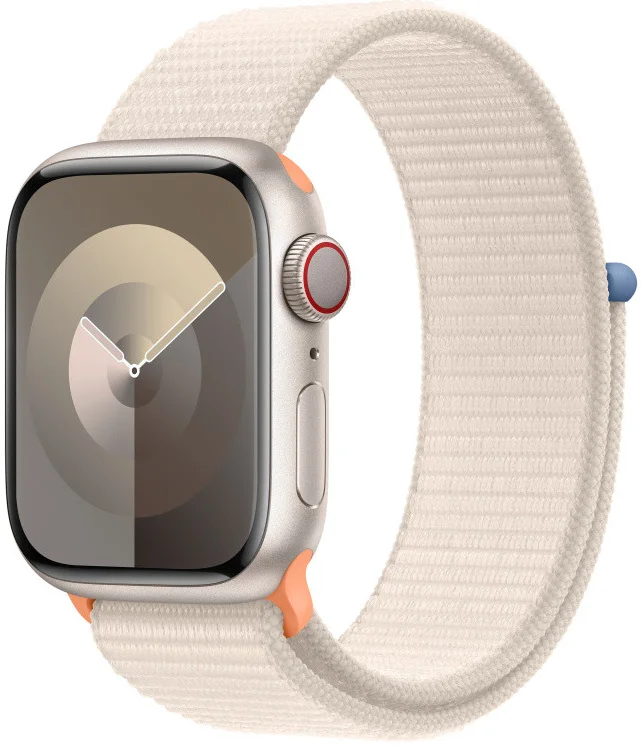Origineel Apple Watch 1-9/SE 41/40/38MM Geweven Sportbandje Beige afbeelding 1