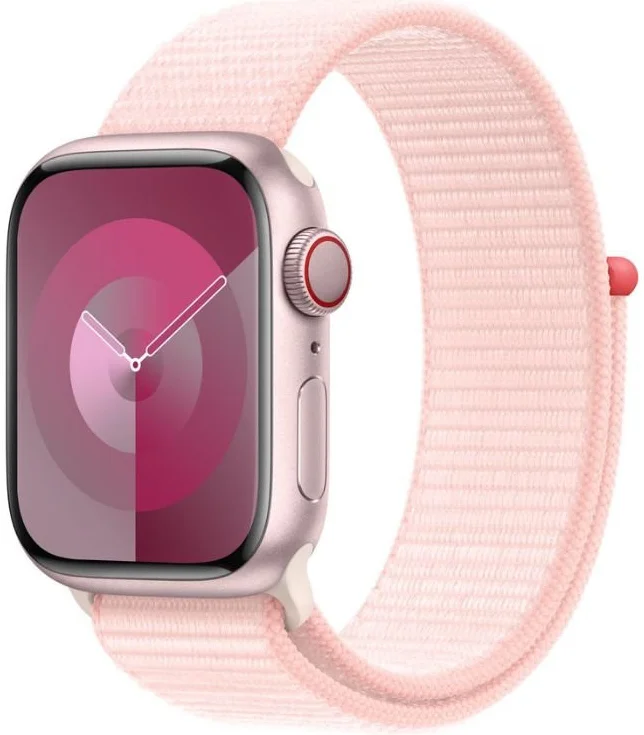 Origineel Apple Watch 1-9/SE 41/40/38MM Geweven Sportbandje Roze afbeelding 1