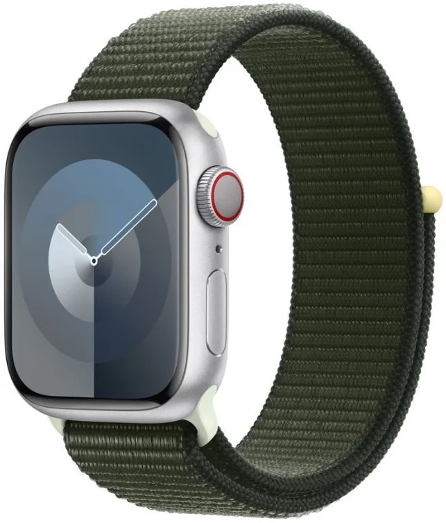 Origineel Apple Watch 1-9/SE 41/40/38MM Geweven Sportbandje Groen afbeelding 1
