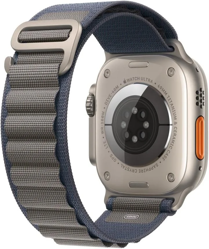 Originele Apple Watch Band - 1-9/SE/Ultra - 49MM/45MM/44MM/42MM  Alpine Blauw S afbeelding 4