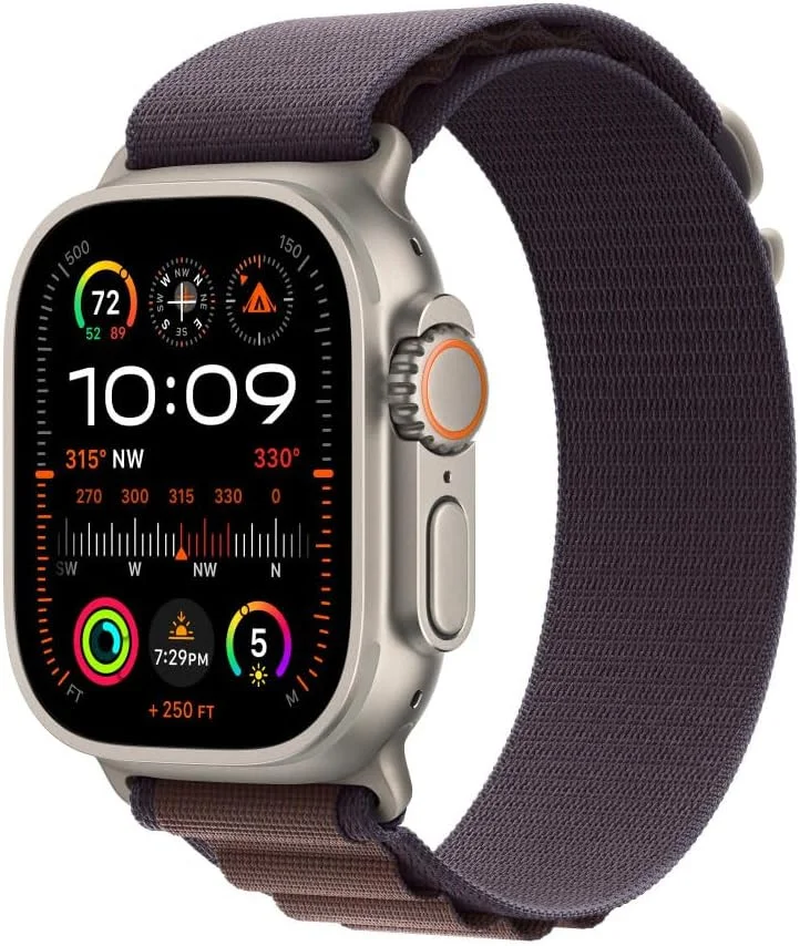Origineel Apple Watch 1-9/SE/Ultra 49/45/44/42 Bandje Alpine Indigo L afbeelding 1