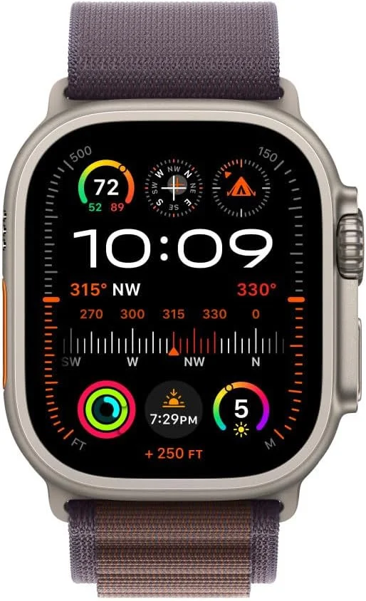 Origineel Apple Watch 1-9/SE/Ultra 49/45/44/42 Bandje Alpine Indigo L afbeelding 3