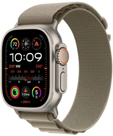 Originele Apple Watch Band - 1-9/SE/Ultra - 49MM/45MM/44MM/42MM Alpine Olive S Bandjes