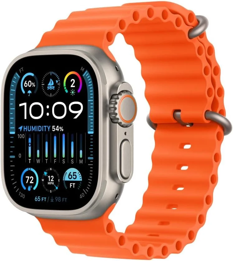 Origineel Apple Watch 1-9/SE/Ultra 49/45/44/42MM Ocean Bandje Oranje afbeelding 1