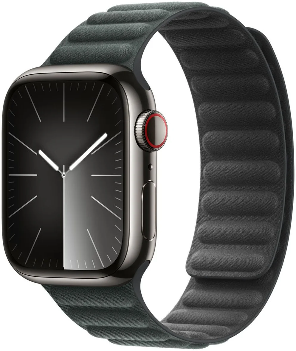 Origineel Apple Watch Bandje - 1-9/SE 41MM/40MM/38MM - FineWoven - S/M Groen afbeelding 1