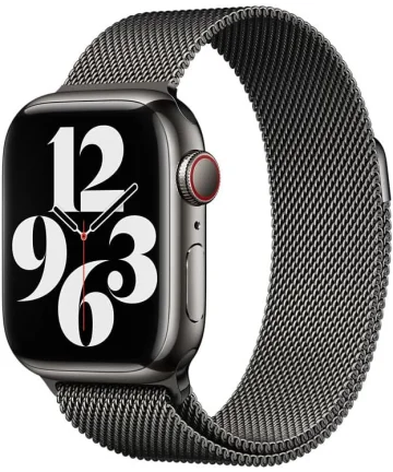 Origineel Apple Watch 1-9/SE 41/40/38MM Milanees Bandje Graphite Bandjes