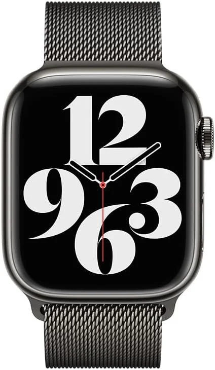Origineel Apple Watch 1-9/SE 41/40/38MM Milanees Bandje Graphite afbeelding 3