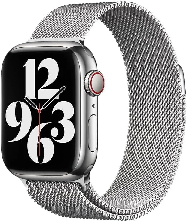 Origineel Apple Watch 1-9/SE 41/40/38MM Milanees Bandje Zilver afbeelding 1