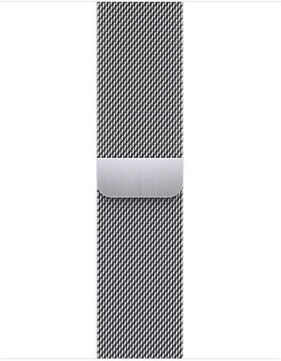 Origineel Apple Watch 1-9/SE 41/40/38MM Milanees Bandje Zilver afbeelding 2