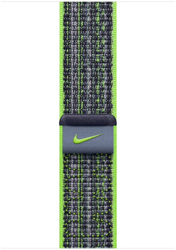 Origineel Apple Watch 1-9/SE/Ultra 49/45/44/42 Nike Band Groen/Blauw afbeelding 2