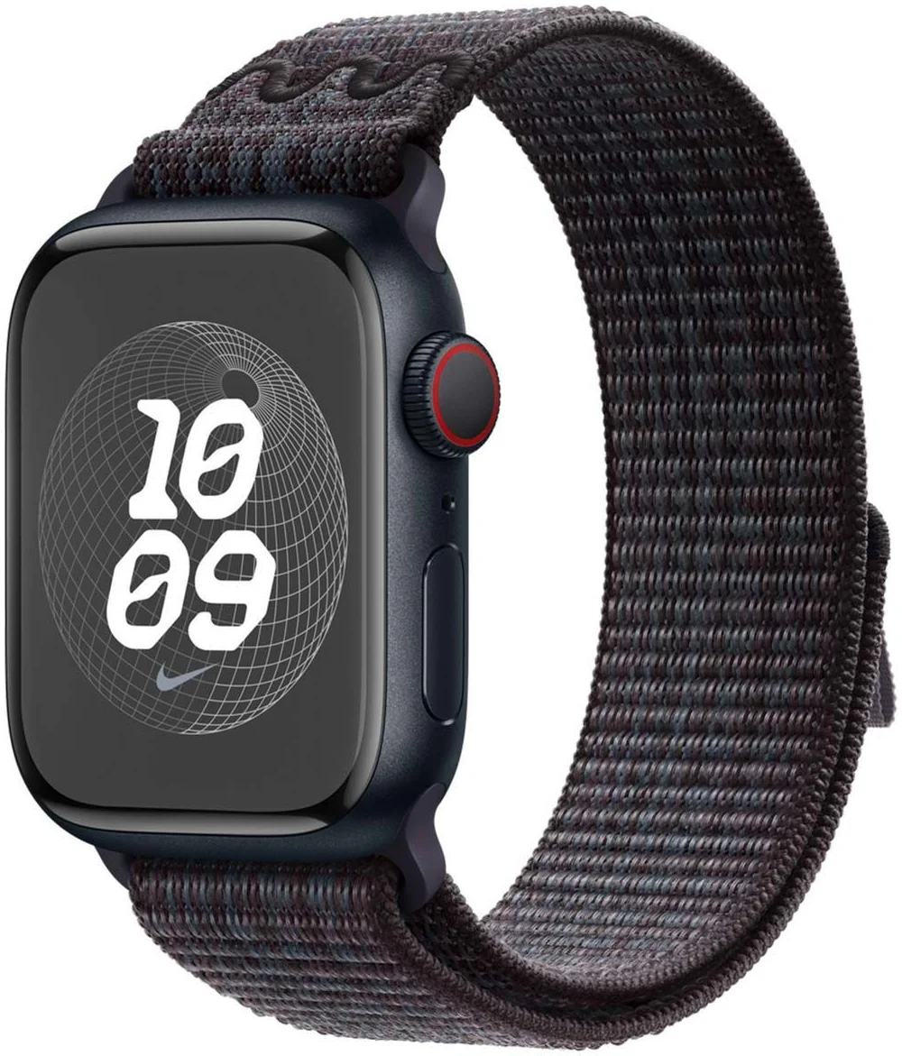 Origineel Apple Nike Sportbandje Apple Watch - 38MM/40MM/41MM - Zwart Blauw afbeelding 1