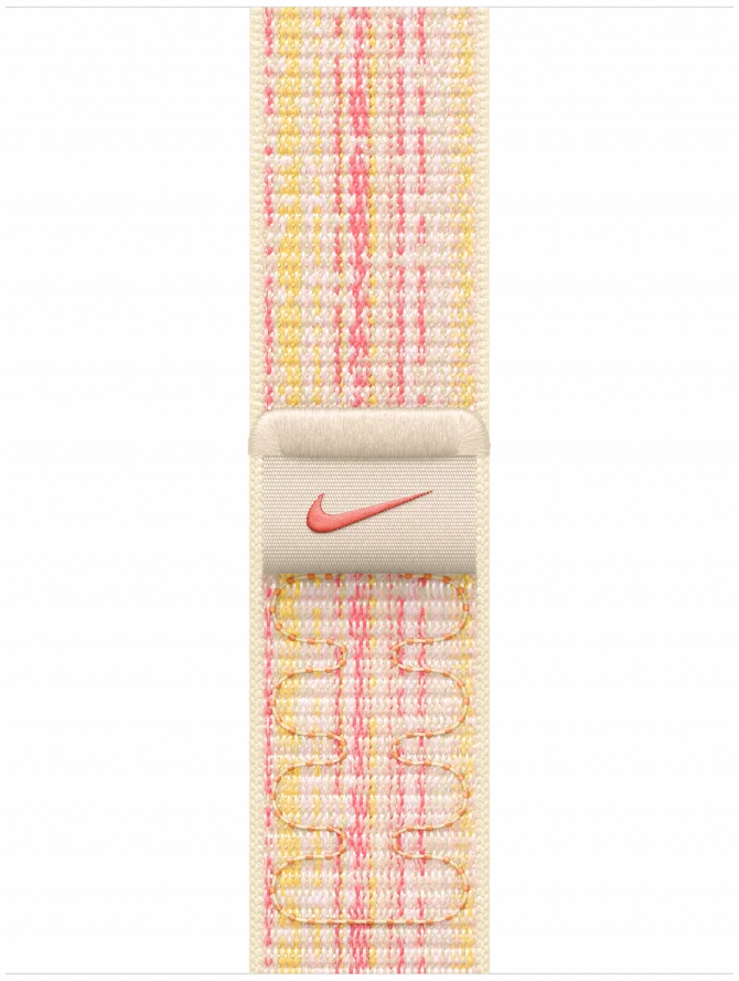 Origineel Apple Nike Sport Apple Watch 38/40/41MM Bandje Wit Roze afbeelding 3