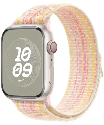 Origineel Apple Watch 1-9/SE/Ultra 49/45/44/42 Nike Band Roze Dames Bandjes