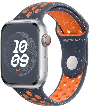 Origineel Apple Watch Sportbandje - 1-9/SE 38MM/40MM/41MM - Nike - S/M Blauw Bandjes