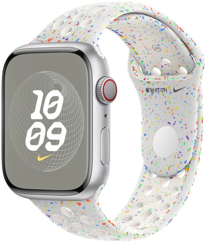 Originele Apple Watch Nike Band - 1-9/SE/Ultra 49MM/45MM/44MM/42MM - M/L - Wit afbeelding 1