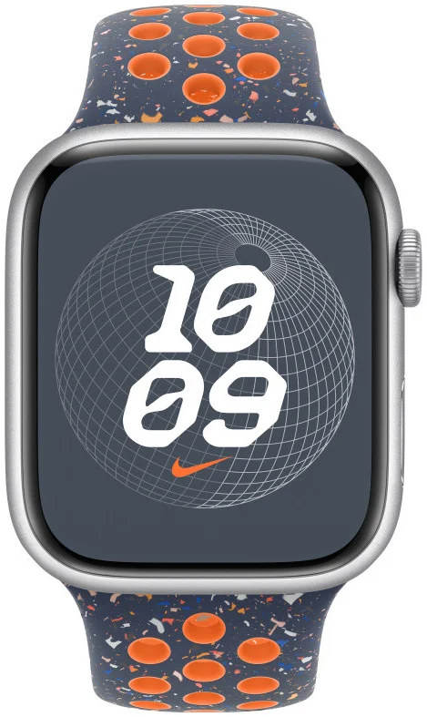 Origineel Apple Watch 1-9/SE/Ultra 49/45/44/42 Nike Band M/L Blauw afbeelding 3