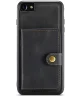 CaseMe JH-01 iPhone SE 2020/2022 Hoesje Magnetische Kaarthouder Zwart