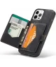 CaseMe JH-01 iPhone 12/12Pro Hoesje met Magnetische Kaarthouder Zwart