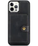 CaseMe JH-01 iPhone 12/12Pro Hoesje met Magnetische Kaarthouder Zwart
