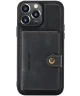 CaseMe JH-01 Apple iPhone 13 Pro Hoesje Magnetische Kaarthouder Zwart