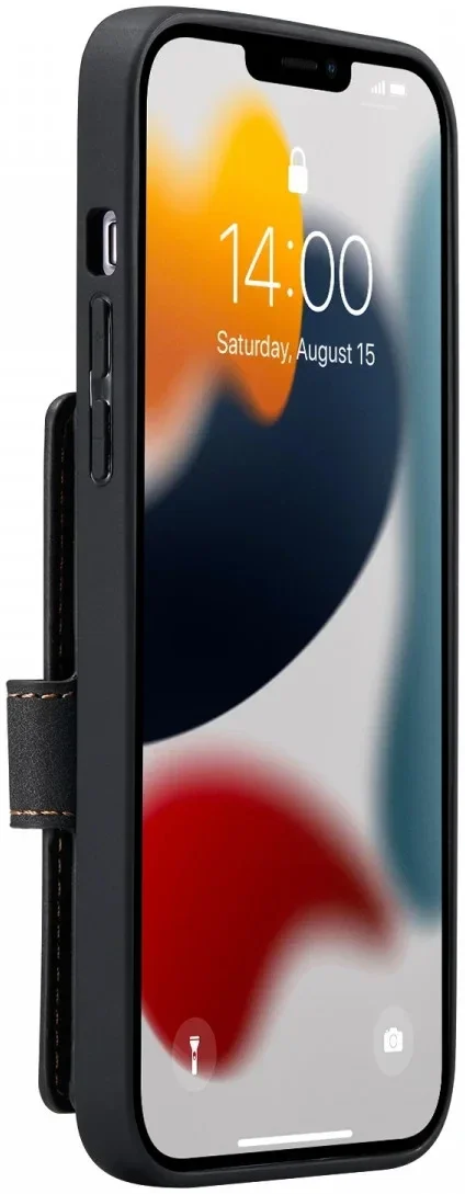 CaseMe JH-01 Apple iPhone 13 Pro Hoesje Magnetische Kaarthouder Zwart afbeelding 5