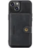 CaseMe JH-01 Apple iPhone 14 Plus Hoesje Magnetische Kaarthouder Zwart