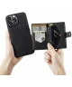 CaseMe JH-01 iPhone 14 Pro Max Hoesje Magnetische Kaarthouder Zwart