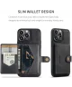 CaseMe JH-01 Apple iPhone 15 Pro Hoesje Magnetische Kaarthouder Zwart