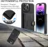 CaseMe JH-01 Apple iPhone 15 Pro Hoesje Magnetische Kaarthouder Zwart afbeelding 4