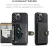 CaseMe JH-01 Apple iPhone 15 Pro Hoesje Magnetische Kaarthouder Zwart afbeelding 6