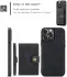 CaseMe JH-01 Apple iPhone 15 Pro Hoesje Magnetische Kaarthouder Zwart afbeelding 7