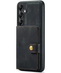 CaseMe JH-01 Samsung Galaxy A12 Hoesje Magnetische Kaarthouder Zwart