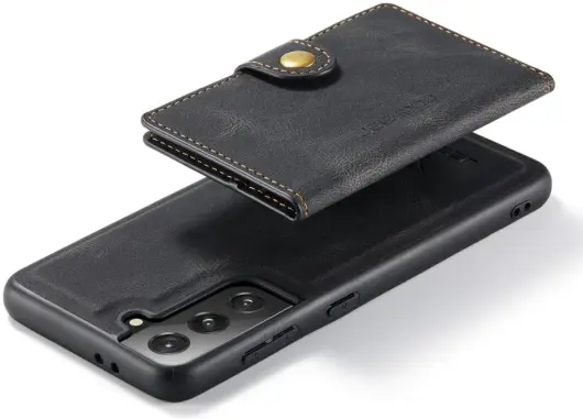 CaseMe JH-01 Samsung Galaxy S22 Hoesje Magnetische Kaarthouder Zwart afbeelding 15