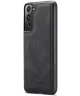 CaseMe JH-01 Samsung S22 Plus Hoesje met Magnetische Kaarthouder Zwart