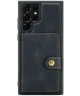 CaseMe JH-01 Samsung S22 Ultra Hoesje Magnetische Kaarthouder Zwart