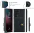 CaseMe JH-01 Samsung S23 Ultra Hoesje Magnetische Kaarthouder Zwart afbeelding 6