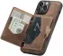 CaseMe JH-01 Apple iPhone 13 Hoesje met Magnetische Kaarthouder Bruin afbeelding 2