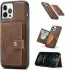CaseMe JH-01 Apple iPhone 13 Hoesje met Magnetische Kaarthouder Bruin afbeelding 4