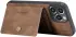 CaseMe JH-01 Apple iPhone 13 Hoesje met Magnetische Kaarthouder Bruin afbeelding 6