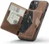 CaseMe JH-01 Apple iPhone 14 Hoesje met Magnetische Kaarthouder Bruin