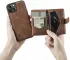 CaseMe JH-01 Apple iPhone 14 Hoesje met Magnetische Kaarthouder Bruin afbeelding 3