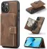 CaseMe JH-01 Apple iPhone 14 Hoesje met Magnetische Kaarthouder Bruin afbeelding 4