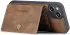 CaseMe JH-01 Apple iPhone 14 Hoesje met Magnetische Kaarthouder Bruin afbeelding 6