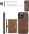 CaseMe JH-01 iPhone 15 Pro Max Hoesje Magnetische Kaarthouder Bruin afbeelding 6