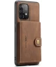 CaseMe JH-01 Samsung Galaxy A32 5G Hoesje Magnetische Pashouder Bruin