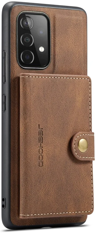 CaseMe JH-01 Samsung Galaxy A32 5G Hoesje Magnetische Pashouder Bruin afbeelding 10