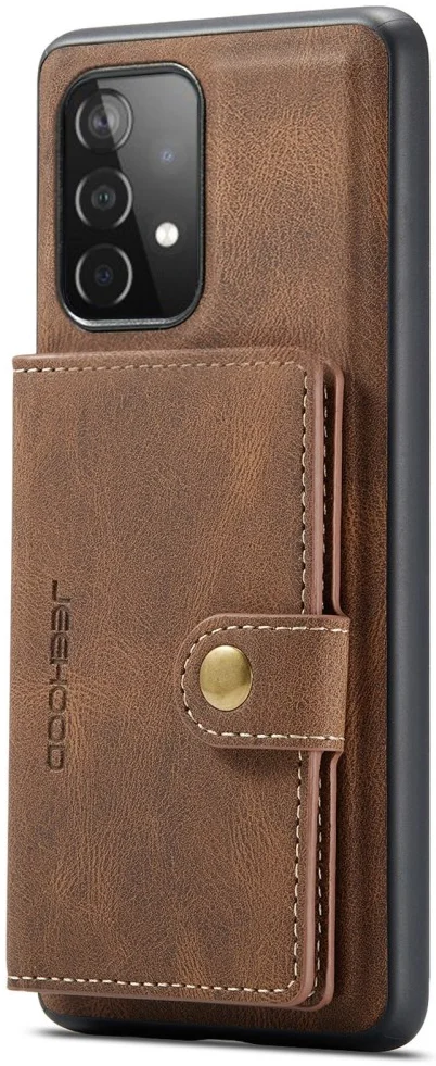 CaseMe JH-01 Samsung Galaxy A32 5G Hoesje Magnetische Pashouder Bruin afbeelding 9